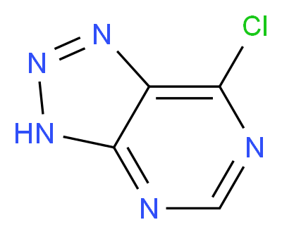 7-Chloro-3H-[1,2,3]triazolo[4,5-d]pyrimidine_分子结构_CAS_23002-52-0)