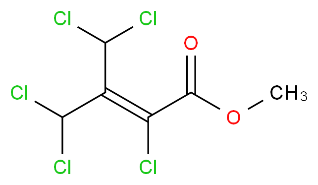 methyl 2,4,4-trichloro-3-(dichloromethyl)but-2-enoate_分子结构_CAS_97055-36-2