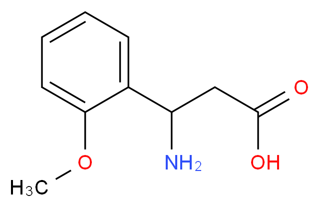 3-amino-3-(2-methoxyphenyl)propanoic acid_分子结构_CAS_103095-63-2