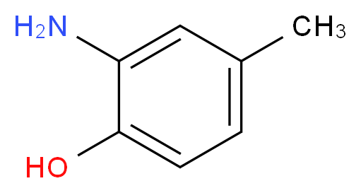 2-amino-4-methylphenol_分子结构_CAS_95-84-1