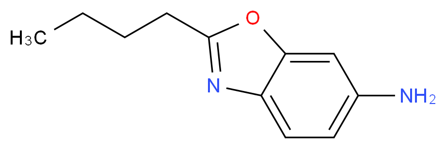 2-butyl-1,3-benzoxazol-6-amine_分子结构_CAS_875850-00-3