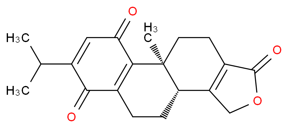 (1S,10R)-1-methyl-5-(propan-2-yl)-13-oxatetracyclo[8.7.0.0<sup>2</sup>,<sup>7</sup>.0<sup>1</sup><sup>1</sup>,<sup>1</sup><sup>5</sup>]heptadeca-2(7),4,11(15)-triene-3,6,14-trione_分子结构_CAS_163513-81-3