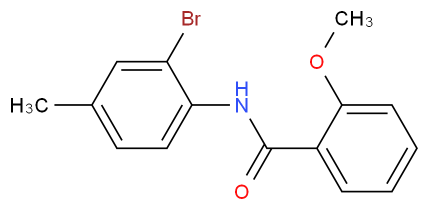 N-(2-Bromo-4-methylphenyl)-2-methoxybenzamide_分子结构_CAS_353784-16-4)