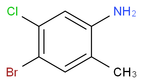 4-bromo-5-chloro-2-methylaniline_分子结构_CAS_30273-47-3