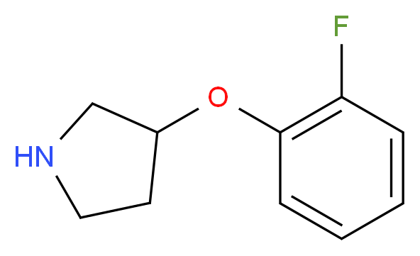 3-(2-fluorophenoxy)pyrrolidine_分子结构_CAS_946681-67-0