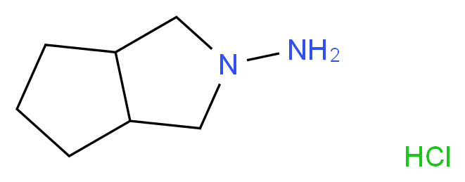 octahydrocyclopenta[c]pyrrol-2-amine hydrochloride_分子结构_CAS_58108-05-7
