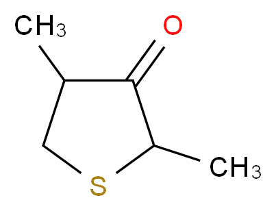 2,4-dimethylthiolan-3-one_分子结构_CAS_106014-15-7