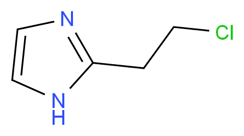 2-(2-chloroethyl)-1H-imidazole_分子结构_CAS_6429-10-3