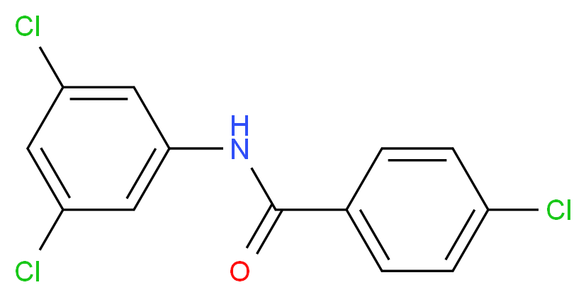 4-Chloro-N-(3,5-dichlorophenyl)benzamide_分子结构_CAS_56661-51-9)