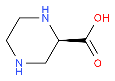 (2R)-piperazine-2-carboxylic acid_分子结构_CAS_24182-11-4