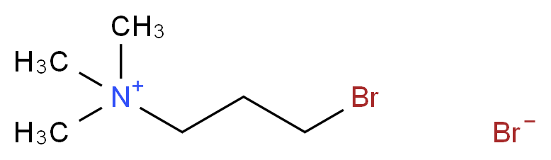 (3-bromopropyl)trimethylazanium bromide_分子结构_CAS_3779-42-8