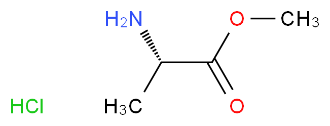 L-ALANINE METHYL ESTER HYDROCHLORIDE_分子结构_CAS_2491-20-5)