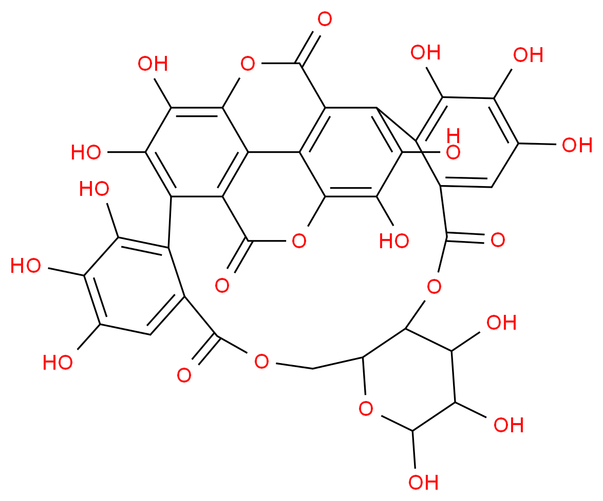 3,4,5,11,12,13,21,22,23,26,27,38,39-tridecahydroxy-9,14,17,29,36-pentaoxaoctacyclo[29.8.0.0<sup>2</sup>,<sup>7</sup>.0<sup>1</sup><sup>0</sup>,<sup>1</sup><sup>5</sup>.0<sup>1</sup><sup>9</sup>,<sup>2</sup><sup>4</sup>.0<sup>2</sup><sup>5</sup>,<sup>3</sup><sup>4</sup>.0<sup>2</sup><sup>8</sup>,<sup>3</sup><sup>3</sup>.0<sup>3</sup><sup>2</sup>,<sup>3</sup><sup>7</sup>]nonatriaconta-1(39),2,4,6,19,21,23,25,27,31,33,37-dodecaene-8,18,30,35-tetrone_分子结构_CAS_65995-64-4