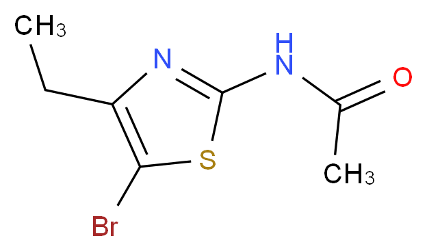 N-(5-Bromo-4-ethylthiazol-2-yl)acetamide_分子结构_CAS_1267904-60-8)