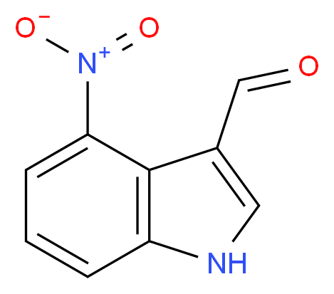 4-nitro-1H-indole-3-carbaldehyde_分子结构_CAS_10553-11-4