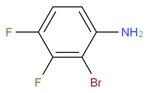 2-Bromo-3,4-difluoroaniline_分子结构_CAS_1092349-87-5)