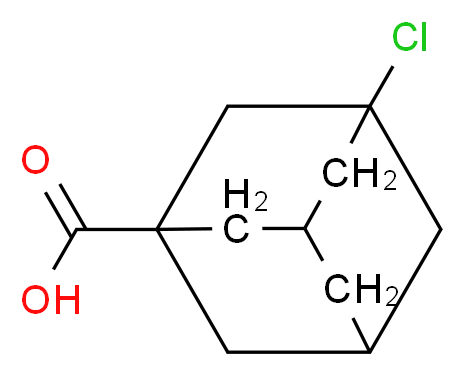 3-Chloroadamantane-1-carboxylic acid_分子结构_CAS_34859-74-0)