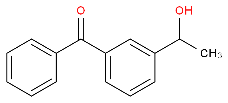 3-(1-Hydroxyethyl)benzophenone_分子结构_CAS_67173-18-6)
