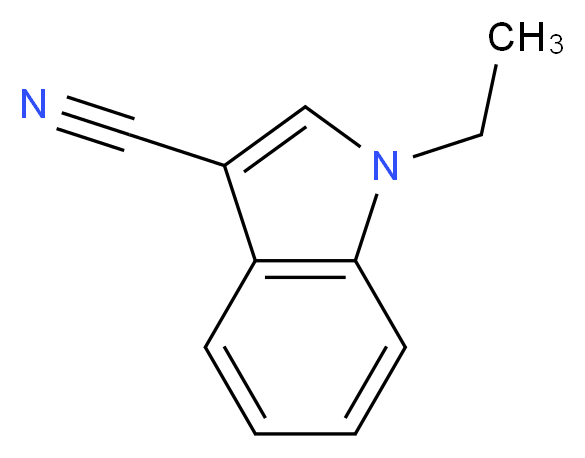 1-ethyl-1H-indole-3-carbonitrile_分子结构_CAS_128200-45-3)