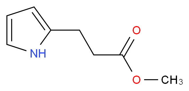 Methyl 3-(2-Pyrrolyl)propanoate_分子结构_CAS_69917-80-2)