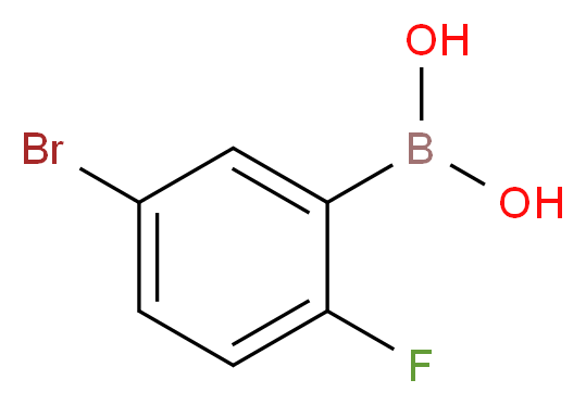 (5-bromo-2-fluorophenyl)boronic acid_分子结构_CAS_112204-57-6