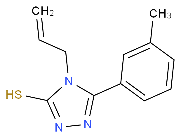 4-Allyl-5-(3-methylphenyl)-4H-1,2,4-triazole-3-thiol_分子结构_CAS_322412-27-1)