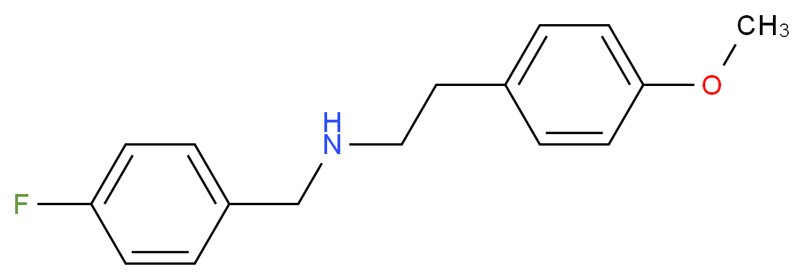 [(4-fluorophenyl)methyl][2-(4-methoxyphenyl)ethyl]amine_分子结构_CAS_418782-68-0