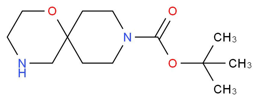 tert-butyl 1-oxa-4,9-diazaspiro[5.5]undecane-9-carboxylate_分子结构_CAS_930785-40-3