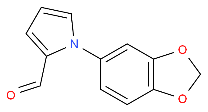 1-(1,3-Benzodioxol-5-yl)-1H-pyrrole-2-carbaldehyde_分子结构_CAS_)