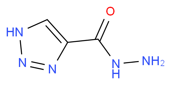 1H-1,2,3-triazole-4-carbohydrazide_分子结构_CAS_)