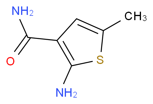 2-amino-5-methylthiophene-3-carboxamide_分子结构_CAS_)