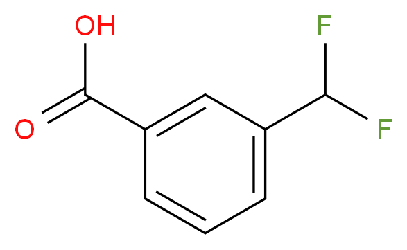 3-(difluoromethyl)benzoic acid_分子结构_CAS_55805-20-4