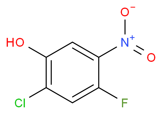 2-Chloro-4-fluoro-5-nitrophenol_分子结构_CAS_84478-75-1)