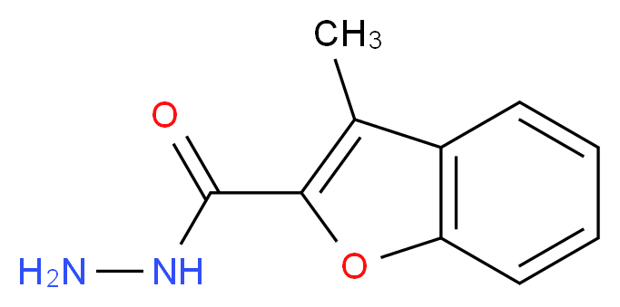 3-Methyl-benzofuran-2-carboxylic acid hydrazide_分子结构_CAS_53524-81-5)