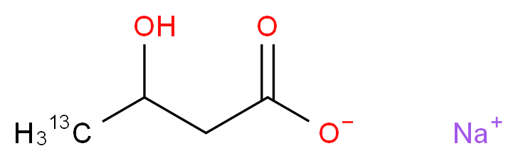 sodium 3-hydroxy(4-<sup>1</sup><sup>3</sup>C)butanoate_分子结构_CAS_287111-43-7
