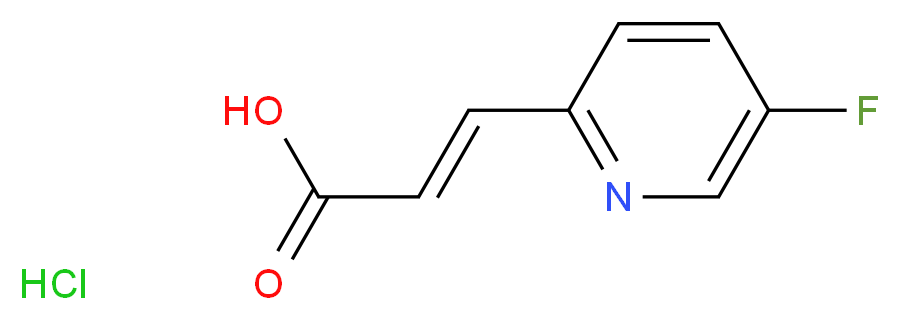 3-(5-Fluoropyridin-2-yl)acrylic acid hydrochloride_分子结构_CAS_917760-91-9)