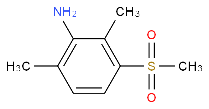 2,6-Dimethyl-3-(methylsulphonyl)aniline_分子结构_CAS_)