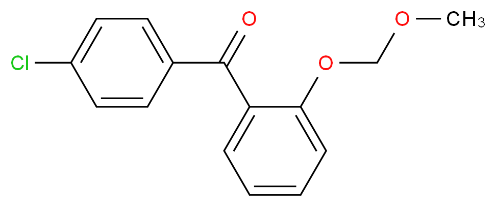 (4-chlorophenyl)[2-(methoxymethoxy)phenyl]methanone_分子结构_CAS_938458-68-5