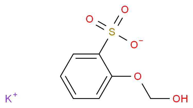 potassium 2-(hydroxymethoxy)benzene-1-sulfonate_分子结构_CAS_1321-14-8