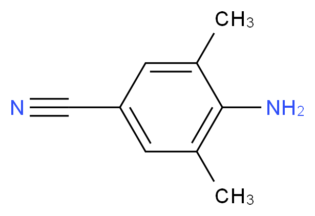 4-Amino-3,5-dimethyl-benzonitrile_分子结构_CAS_74896-24-5)