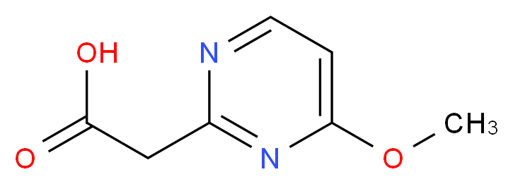 2-(4-methoxypyrimidin-2-yl)acetic acid_分子结构_CAS_66621-78-1