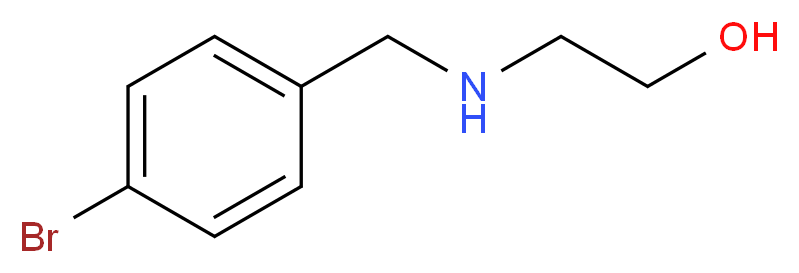 2-[(4-bromobenzyl)amino]ethanol hydrochloride_分子结构_CAS_774191-64-9)