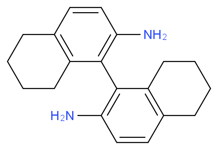 (s)-5,5',6,6',7,7',8,8'-octahydro-(1,1'-biNaphthalene)-2,2'-diamine_分子结构_CAS_229177-78-0)