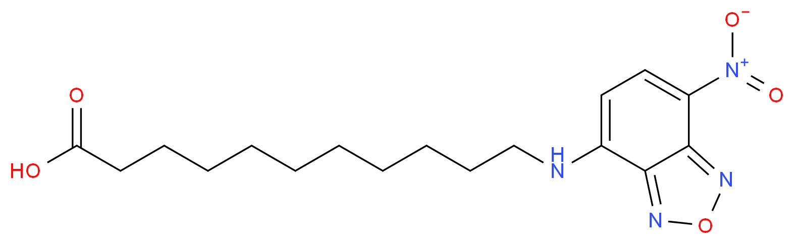 11-(7-Nitrobenzofurazan-4-ylamino)undecanoic acid_分子结构_CAS_351002-77-2)