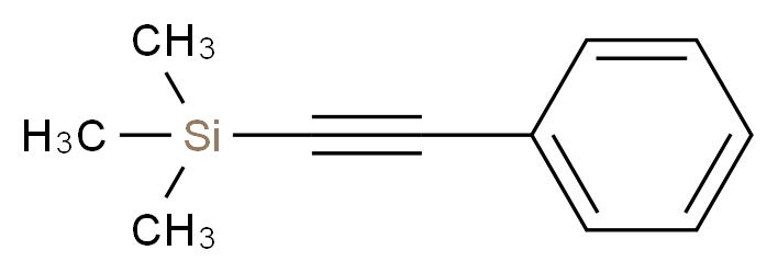 trimethyl(2-phenylethynyl)silane_分子结构_CAS_2170-06-1