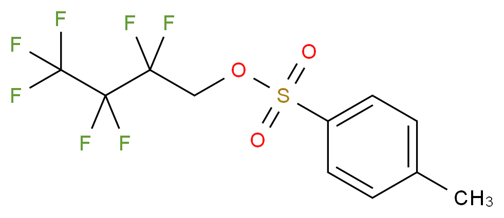 1H,1H-Heptafluorobutyl 4-toluenesulphonate 97%_分子结构_CAS_312-66-3)