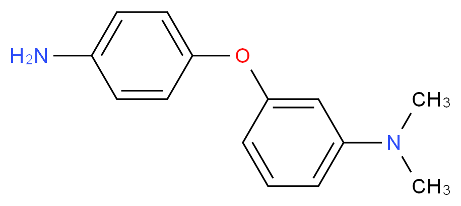3-(4-aminophenoxy)-N,N-dimethylaniline_分子结构_CAS_56705-87-4