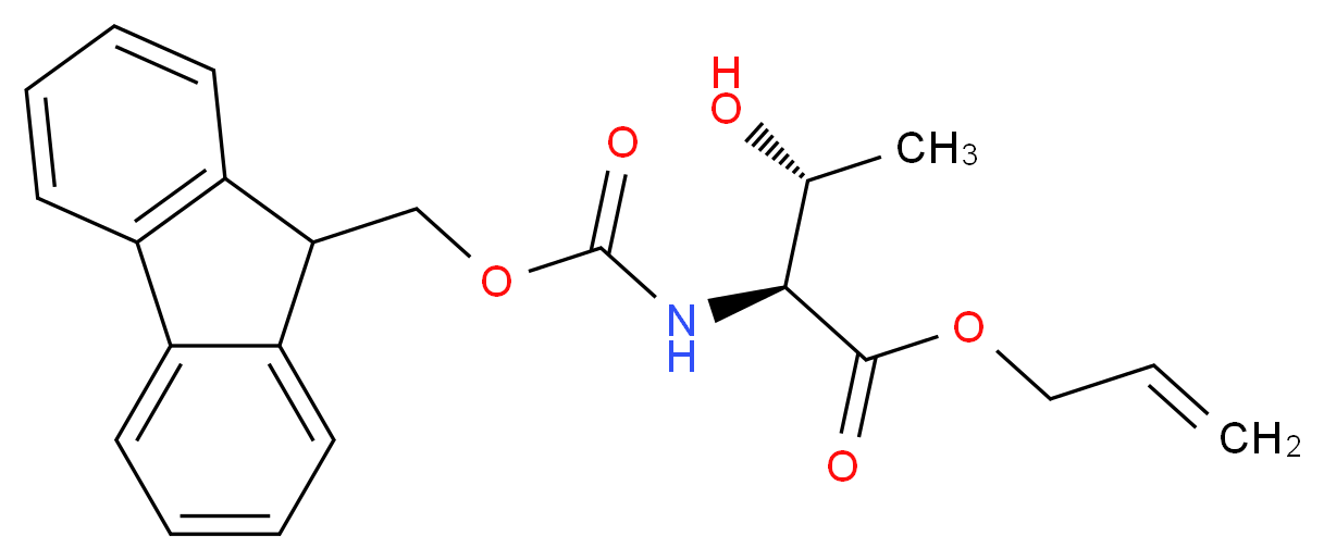 N-Fmoc-L-threonine Allyl Ester_分子结构_CAS_136523-92-7)