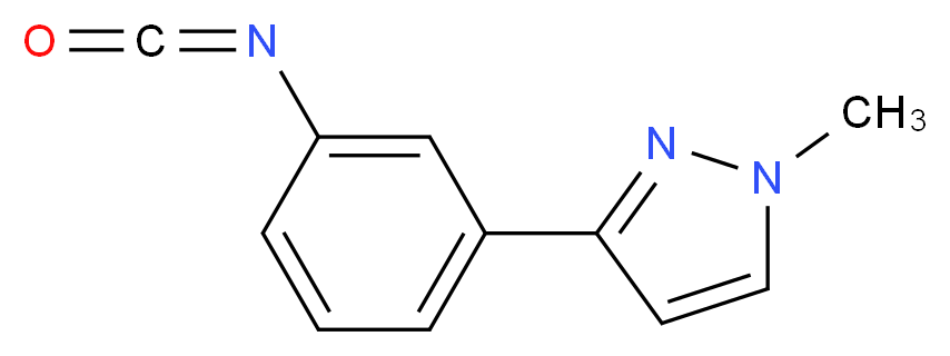 3-(3-isocyanatophenyl)-1-methyl-1H-pyrazole_分子结构_CAS_912569-60-9)