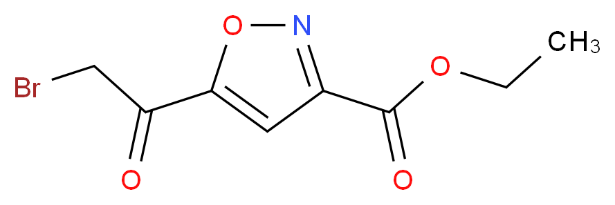 Ethyl 5-(2-bromoacetyl)isoxazole-3-carboxylate_分子结构_CAS_104776-74-1)